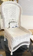 ANTIQUE WICKER CHAIR