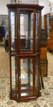 MAHOGANY CURIO CABINET