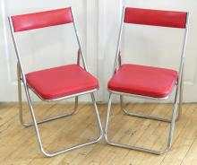 PAIR OF MCM FOLDING CHAIRS