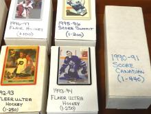 EIGHT BOXES OF HOCKEY CARDS