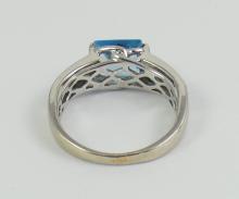 TOPAZ & DIAMOND RING