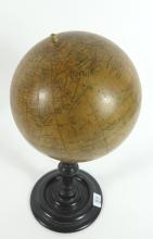 LUDWIG JULES HEYMANN TERRESTRIAL GLOBE