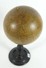 LUDWIG JULES HEYMANN TERRESTRIAL GLOBE