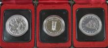 5 CANADIAN SILVER PROOF DOLLARS