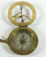 BRASS EQUINOCTIAL COMPASS/SUNDIAL