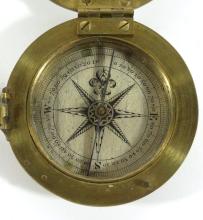 BRASS EQUINOCTIAL COMPASS/SUNDIAL