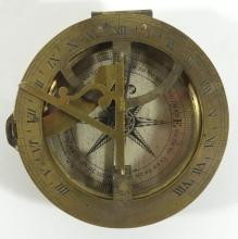 BRASS EQUINOCTIAL COMPASS/SUNDIAL