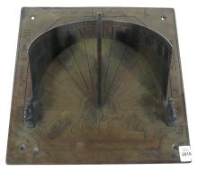 19TH CENTURY CAST BRONZE SUNDIAL