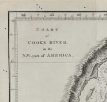 CHART OF COOK'S RIVER IN NW, PART OF AMERICA, 1784