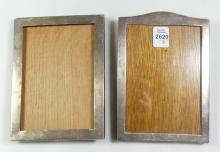 2 SILVER EASEL PORTRAIT FRAMES