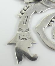 2 STERLING BROOCHES
