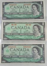 CANADIAN UNCIRCULATED $1 NOTES