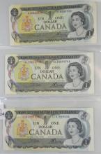 CANADIAN UNCIRCULATED $1 NOTES