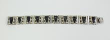 SILVER & ONYX BRACELET