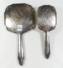 TWO-PIECE STERLING TOILETTE SET