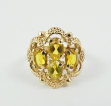 VINTAGE CITRINE RING