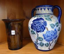 TWO VASES AND BOWL