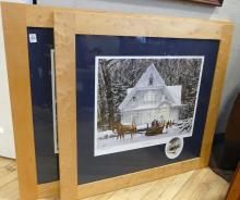 THREE FRAMED WALTER CAMPBELL PRINTS