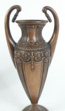 COVERED URN & PAIR VASES