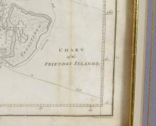 1784 CHART OF THE FRIENDLY ISLANDS