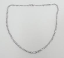 PLATINUM DIAMOND TENNIS NECKLACE
