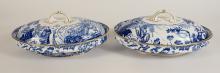 PAIR DERBY ENTREE DISHES