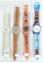 4 NEW SWATCH WRISTWATCHES