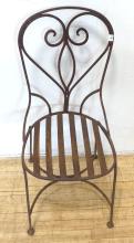 WROUGHT IRON PATIO CHAIR