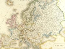 1828 MAP OF EUROPE