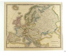 1828 MAP OF EUROPE