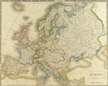 1828 MAP OF EUROPE