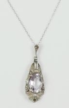 ART DECO PENDANT NECKLACE