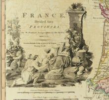 1790 MAP OF FRANCE