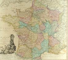 1790 MAP OF FRANCE