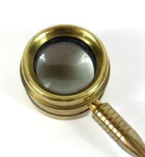 CODDINGTON LENS IN BRASS FRAME