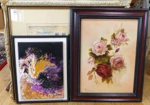 FOUR PIECES OF FRAMED ARTWORK