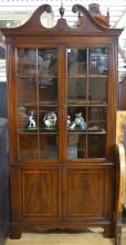 VINTAGE MAHOGANY CORNER CABINET