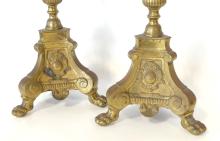 PAIR OF 19TH CENTURY CHURCH CANDLE STANDS