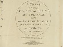 1780 CHART OF THE COASTS OF SPAIN & PORTUGAL