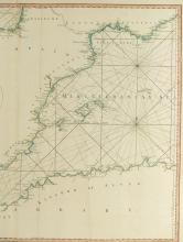 1780 CHART OF THE COASTS OF SPAIN & PORTUGAL