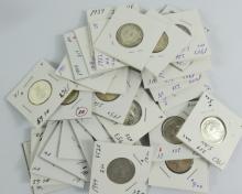 31 SILVER CANADIAN QUARTERS