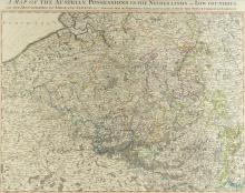 MAP OF THE AUSTRIAN POSSESSIONS IN THE NETHERLANDS, 1789