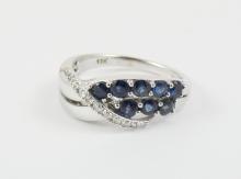 SAPPHIRE & DIAMOND RING