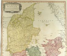 MAP OF THE KINGDOM OF DENMARK WITH THE DUCHY OF HOLSTEIN, 1790