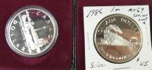 5 CANADIAN SILVER PROOF DOLLARS