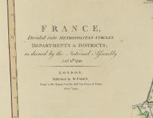 1790-1792 MAP OF FRANCE