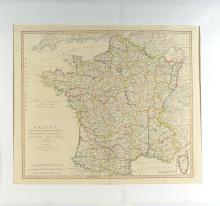 1790-1792 MAP OF FRANCE