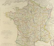 1790-1792 MAP OF FRANCE