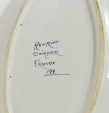 QUIMPER TRAY & STAFFORDSHIRE BOWL