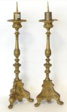 PAIR OF 19TH CENTURY CHURCH CANDLE STANDS